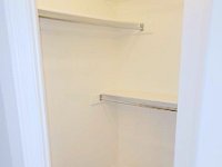 Walk-in closet in master bath